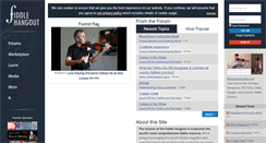 Desktop Screenshot of fiddlehangout.com